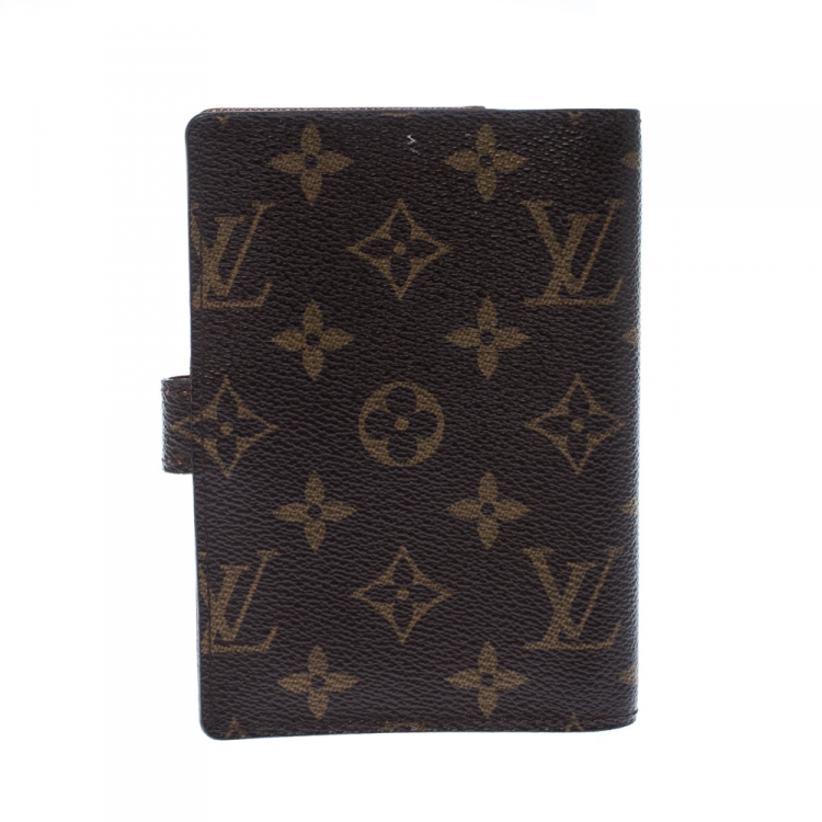 Pre Owned Louis Vuitton Monogram Canvas Small Ring Agenda Cover