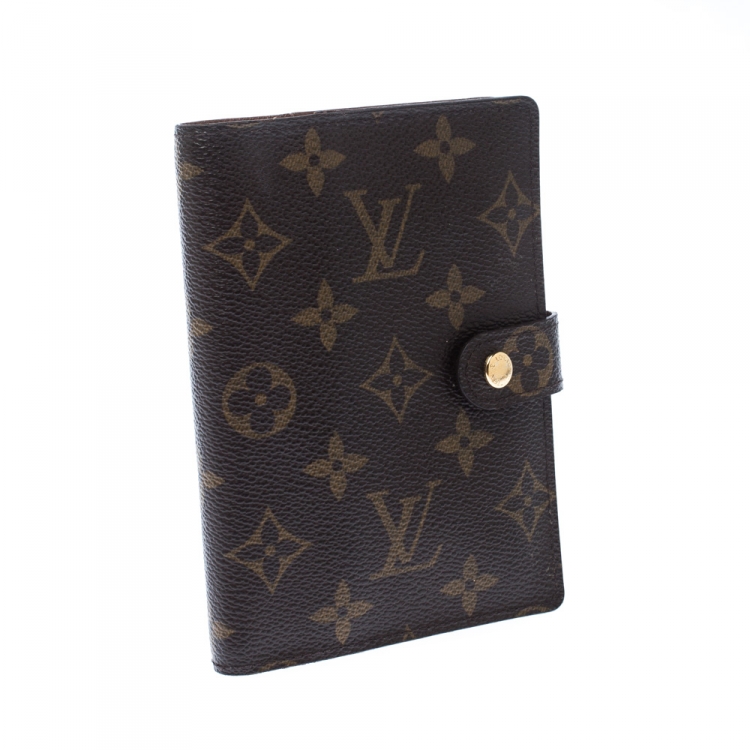 Pre Owned Louis Vuitton Monogram Canvas Small Ring Agenda Cover