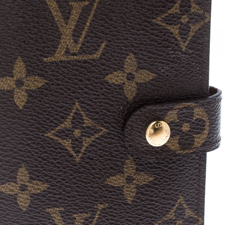 Pre Owned Louis Vuitton Monogram Canvas Small Ring Agenda Cover