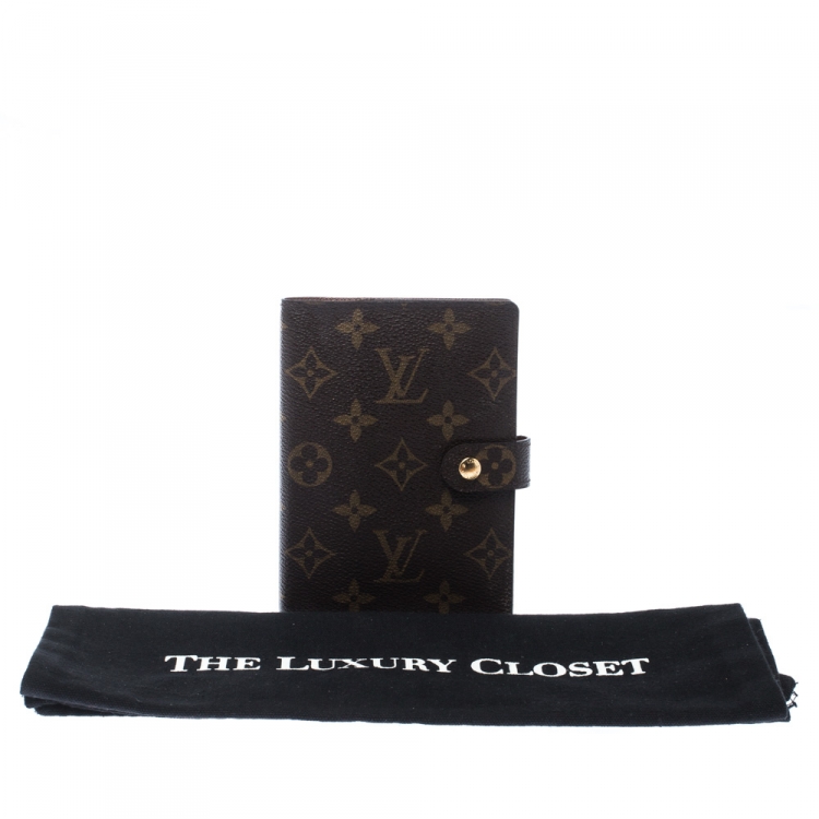 Pre Owned Louis Vuitton Monogram Canvas Small Ring Agenda Cover