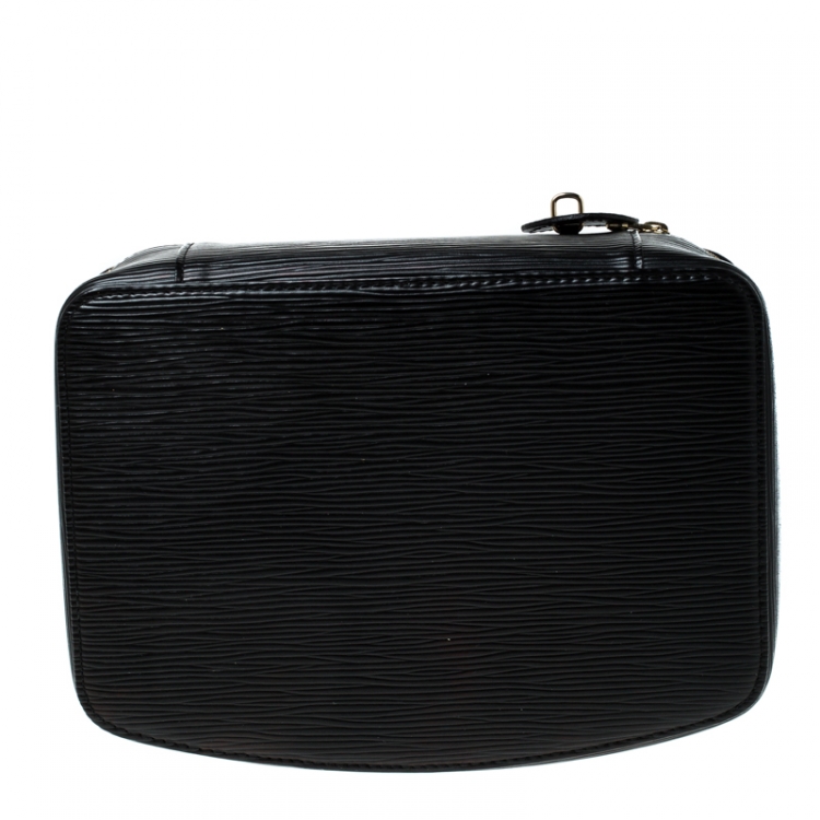 Pre Owned Louis Vuitton Black Epi Leather Monte-Carlo Jewelry Box