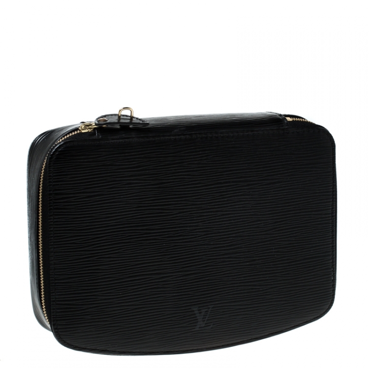 Pre Owned Louis Vuitton Black Epi Leather Monte-Carlo Jewelry Box