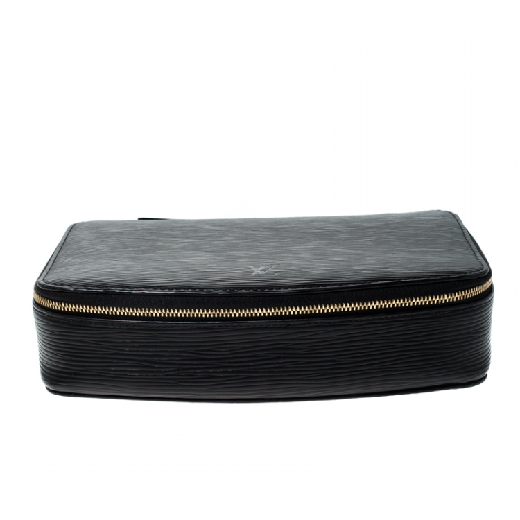 Pre Owned Louis Vuitton Black Epi Leather Monte-Carlo Jewelry Box