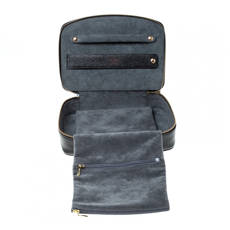 Pre Owned Louis Vuitton Black Epi Leather Monte-Carlo Jewelry Box