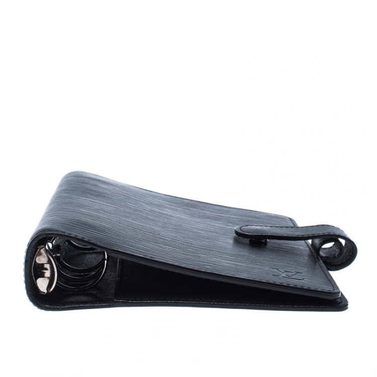 Pre Owned Louis Vuitton Black Epi Leather Medium Ring Agenda Cover 