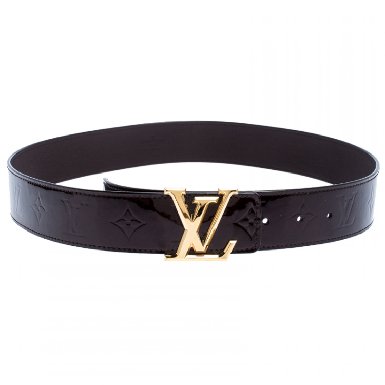 Louis Vuitton Amarante Vernis Leather LV Initiales Waist Belt 90 CM Louis  Vuitton | The Luxury Closet