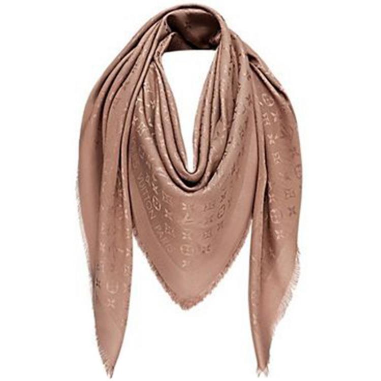 Silk neckerchief Louis Vuitton Brown in Silk - 17730835