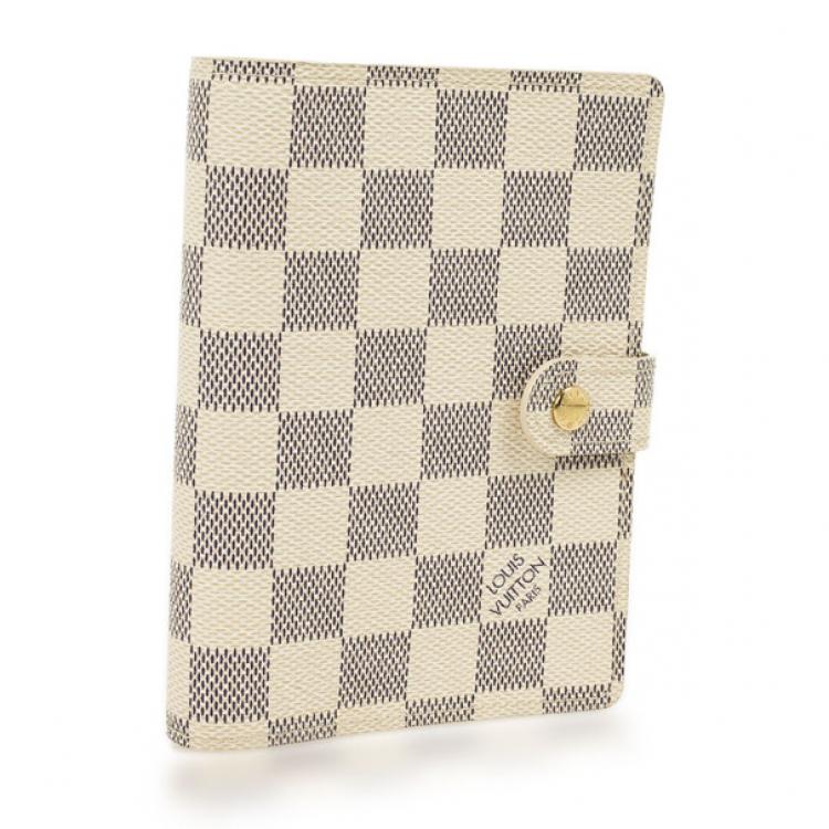 Pre Owned Louis Vuitton Damier Azur Agenda Cover