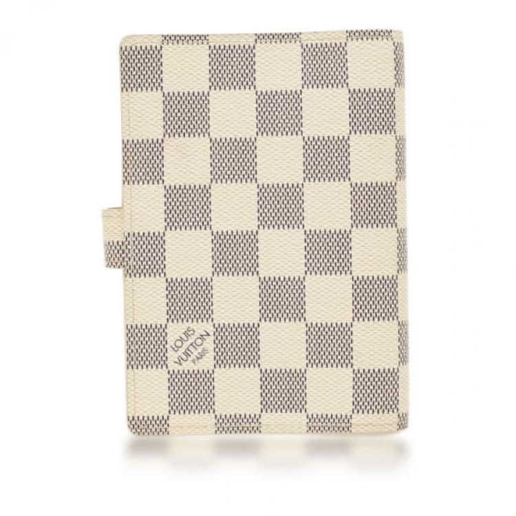 Pre Owned Louis Vuitton Damier Azur Agenda Cover
