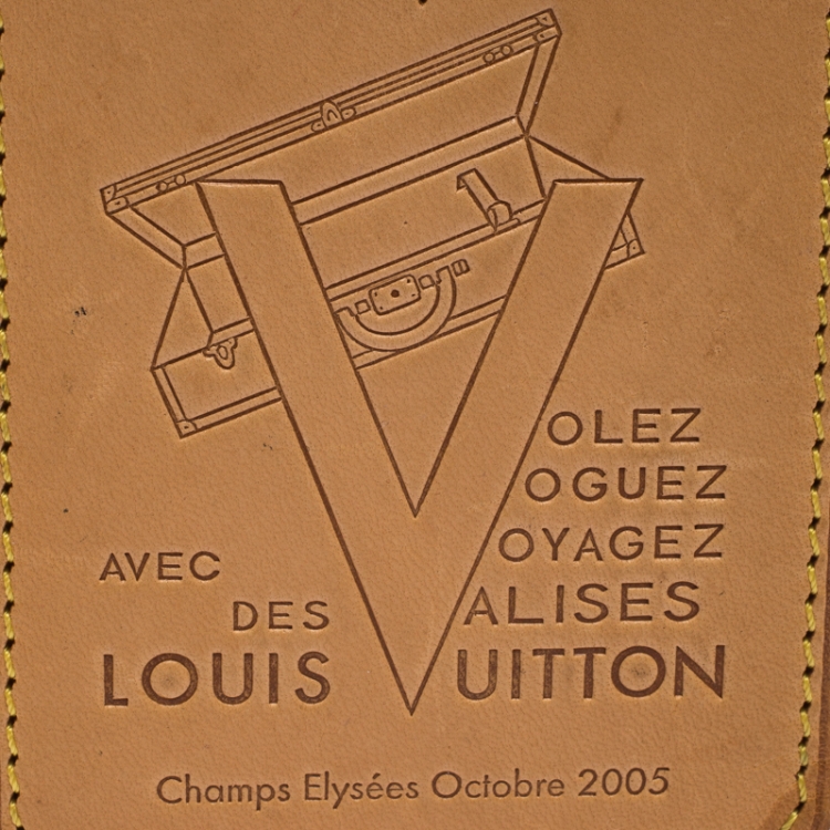 Pre Owned Louis Vuitton Tan Leather X Beverly Hills Card Case