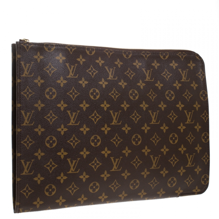 Pre Owned Louis Vuitton Monogram Canvas Poche Documents Portfolio Case