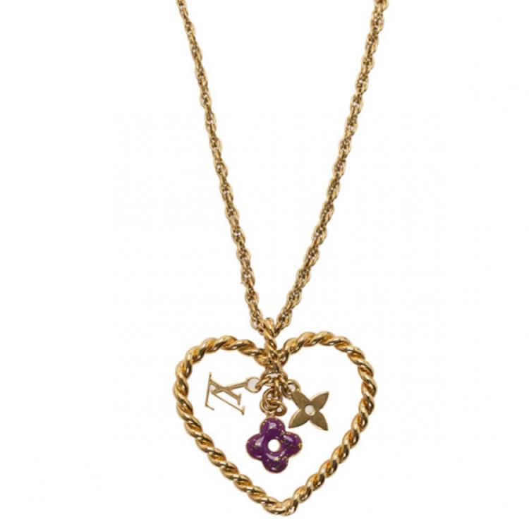 Louis Vuitton Sweet Monogram Charm Necklace