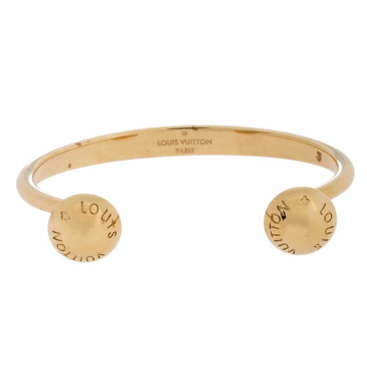 Louis Vuitton Gold Studdy Cuff Bracelet – The Closet