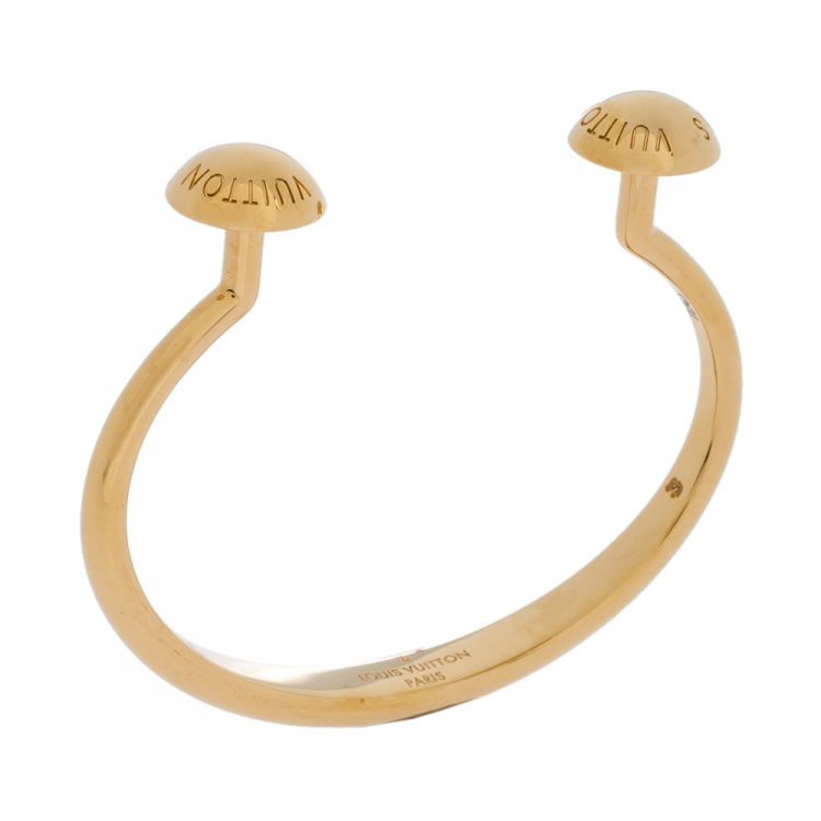 Louis Vuitton Nanogram Earphone Earrings Metal Gold 17618392