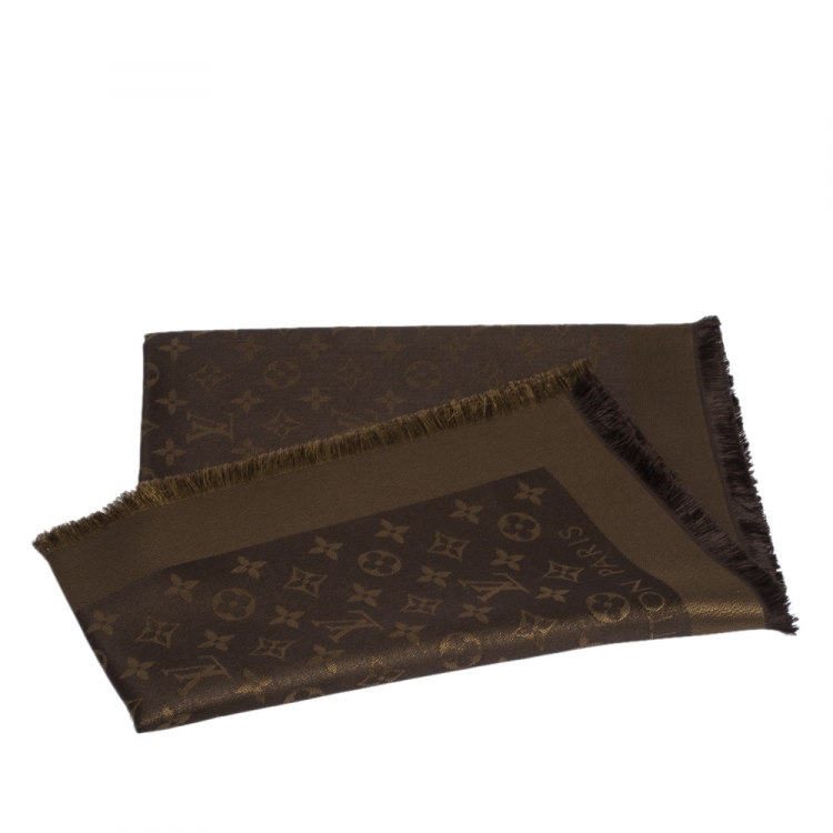 Louis Vuitton Brown Monogram Shine Shawl Louis Vuitton | The Luxury Closet