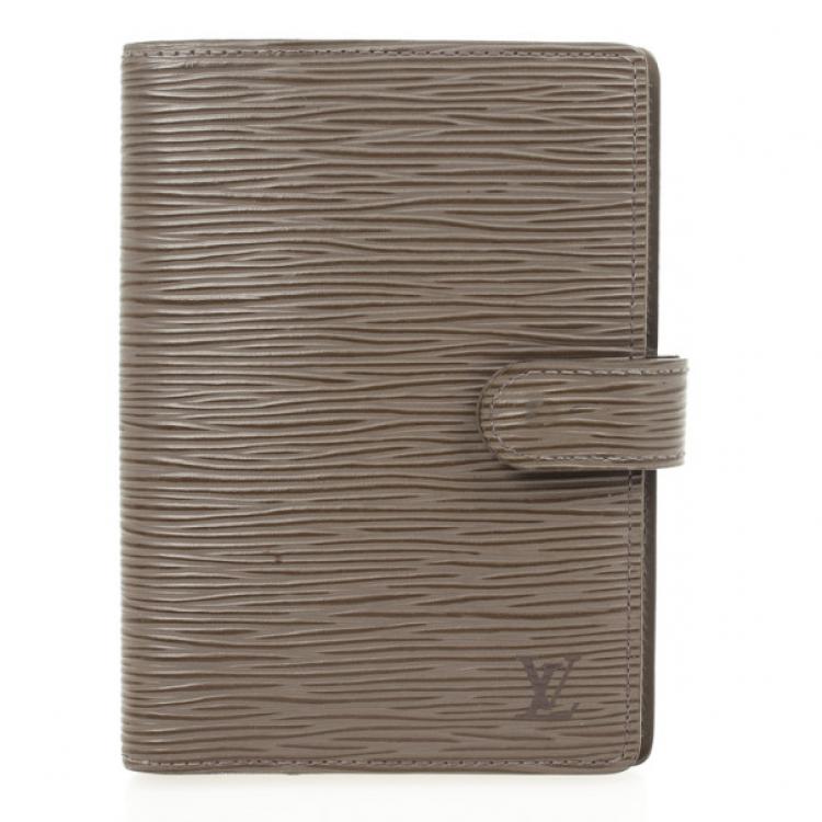 Pre Owned Louis Vuitton Small Brown Epi Leather Agenda Cover