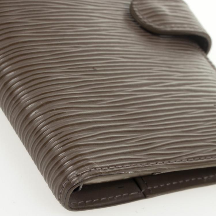 Pre Owned Louis Vuitton Small Brown Epi Leather Agenda Cover