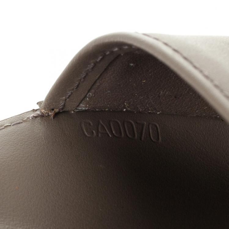 Pre Owned Louis Vuitton Small Brown Epi Leather Agenda Cover