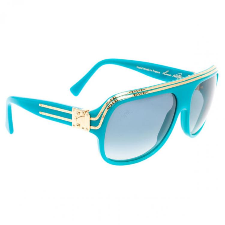 Louis Vuitton Pharrel edition Millionaire Sunglasses Turquoise w