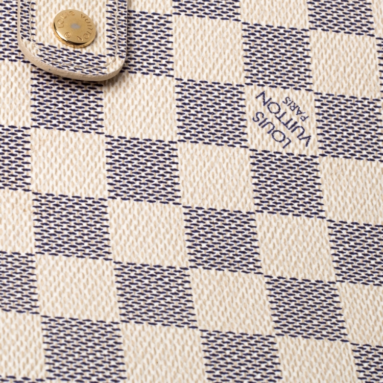 Pre Owned Louis Vuitton Damier Azur Canvas Agenda Cover
