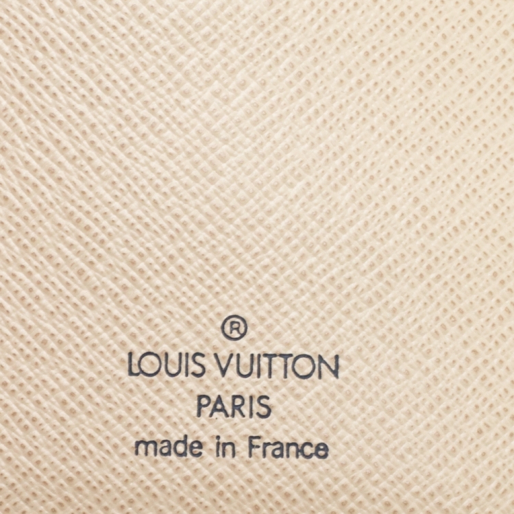 Pre Owned Louis Vuitton Damier Azur Canvas Agenda Cover