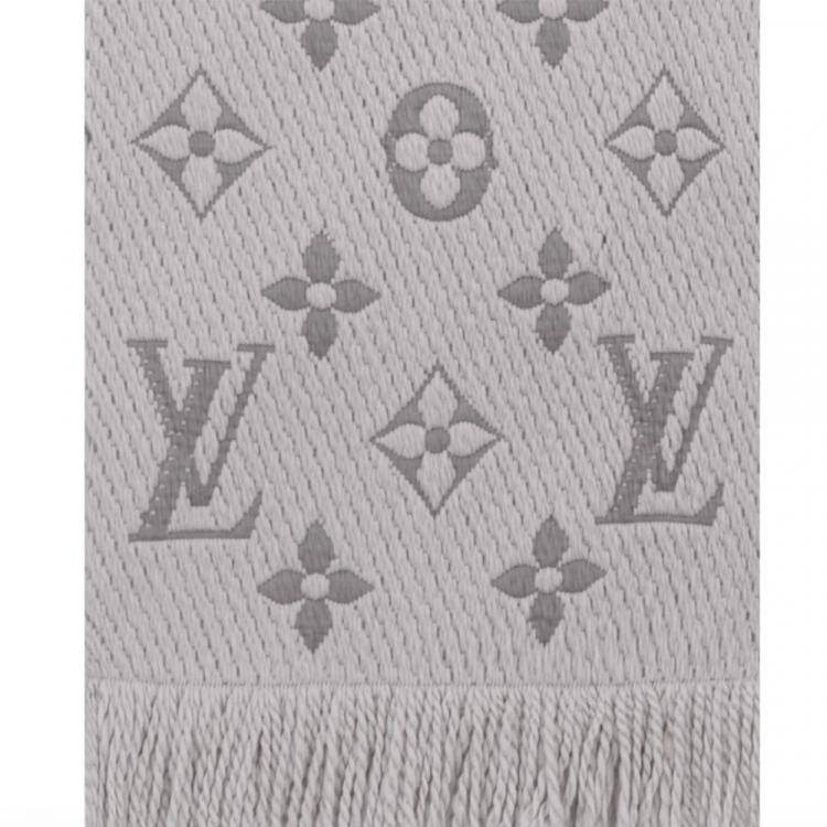 Louis Vuitton Logomania Grey Scarf