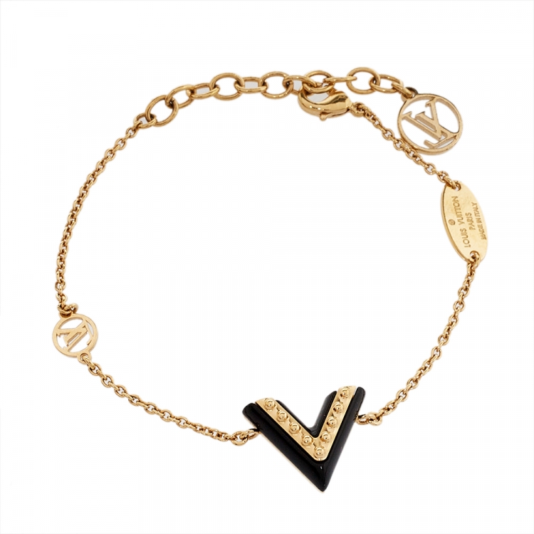 Louis Vuitton, Jewelry, Authenticity Guaranteed Louis Vuitton Bracelet  Essential V Bracelet Gold