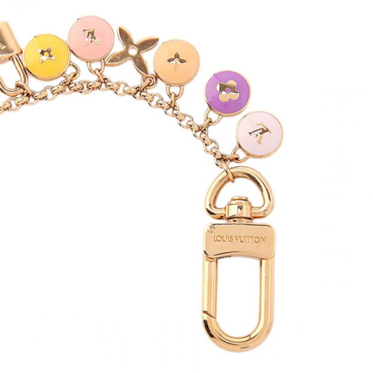 Louis Vuitton Metal Enamel Pastilles Key Chain Bag Charm Multicolor