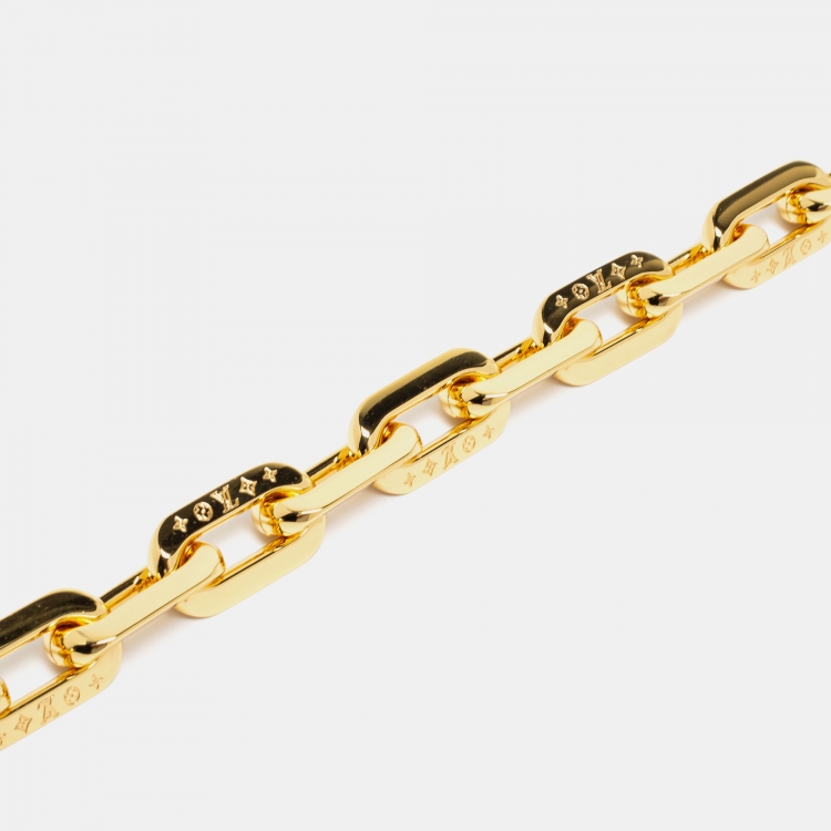 lv gold chain link bag strap