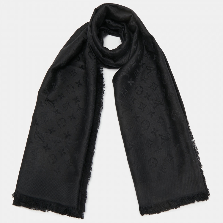 Louis Vuitton - Since 1854 Monogram Shawl - Silk - Black - Women - Luxury