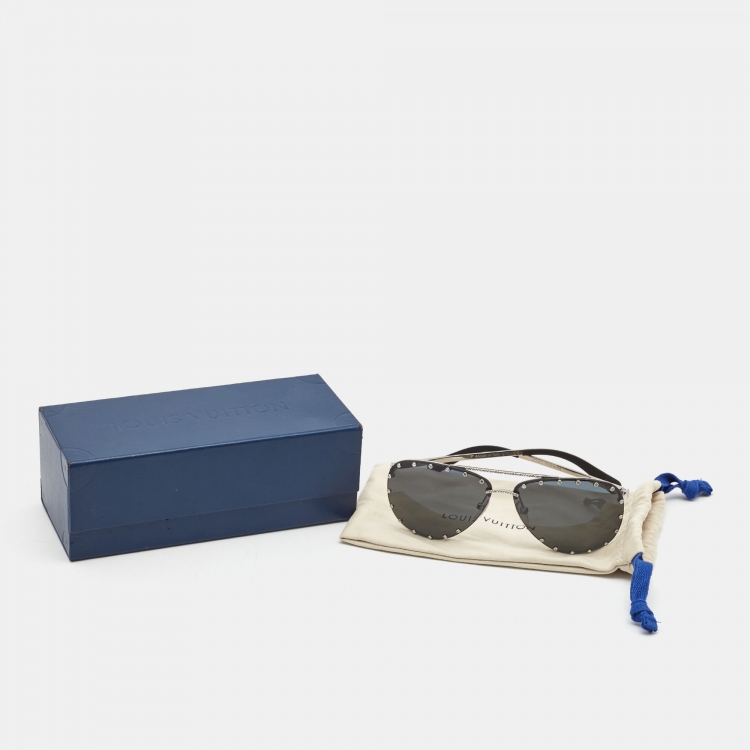 Pre Owned Louis Vuitton Black/Silver The Party Aviator Sunglasses