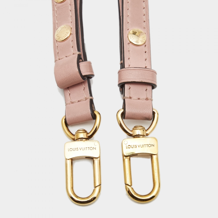Louis Vuitton Light Pink Leather Adjustable Shoulder Bag Strap Louis  Vuitton