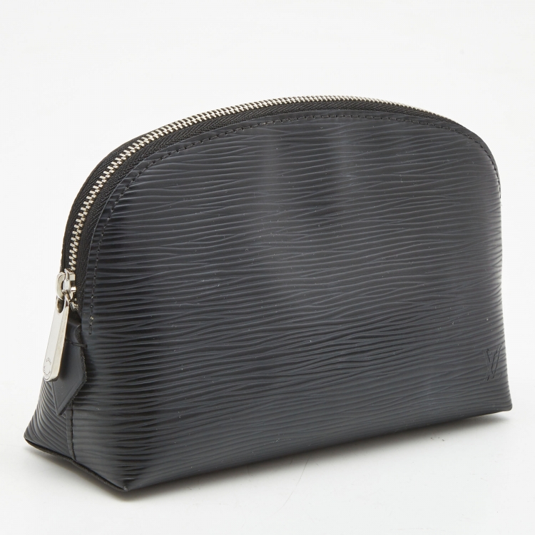 Pre Owned Louis Vuitton Black Epi Leather Cosmetic Pouch 