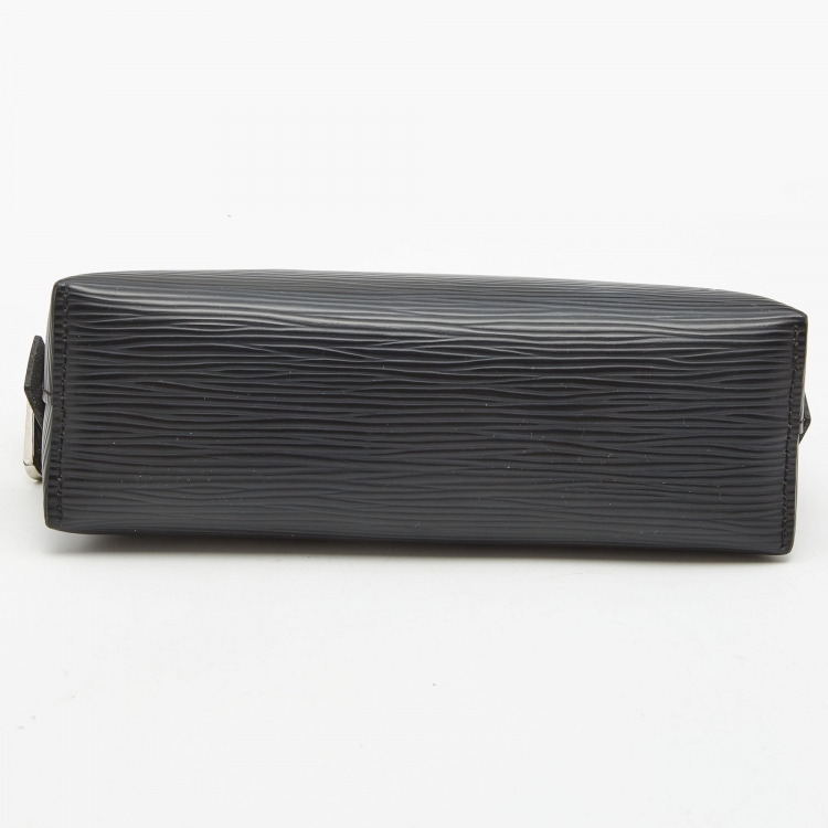 Pre Owned Louis Vuitton Black Epi Leather Cosmetic Pouch 