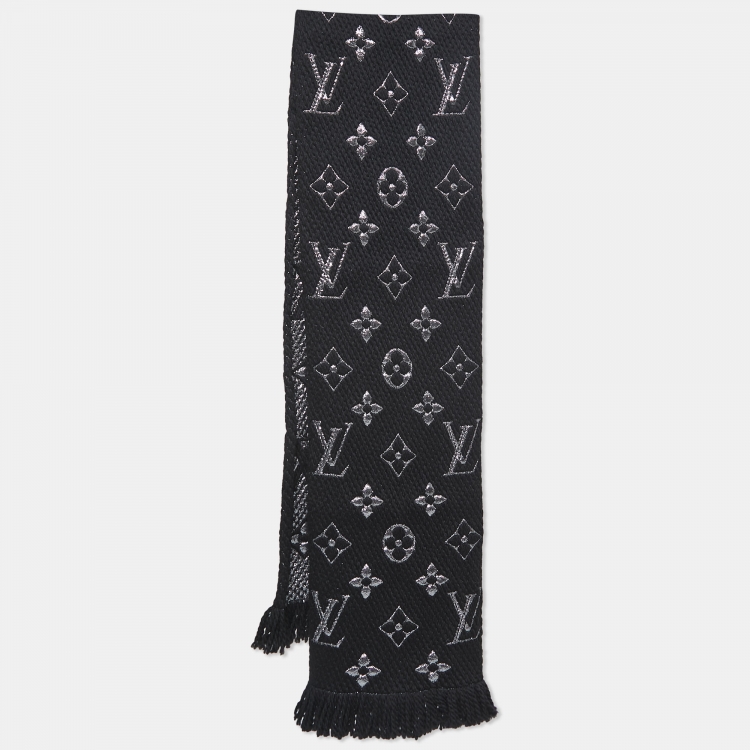 Louis Vuitton Logomania Shine Black Scarf M75833 Wool ref.249836 - Joli  Closet