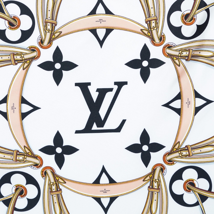 Louis Vuitton Ultimate Monogram Square 90cm Silk Scarf - Black