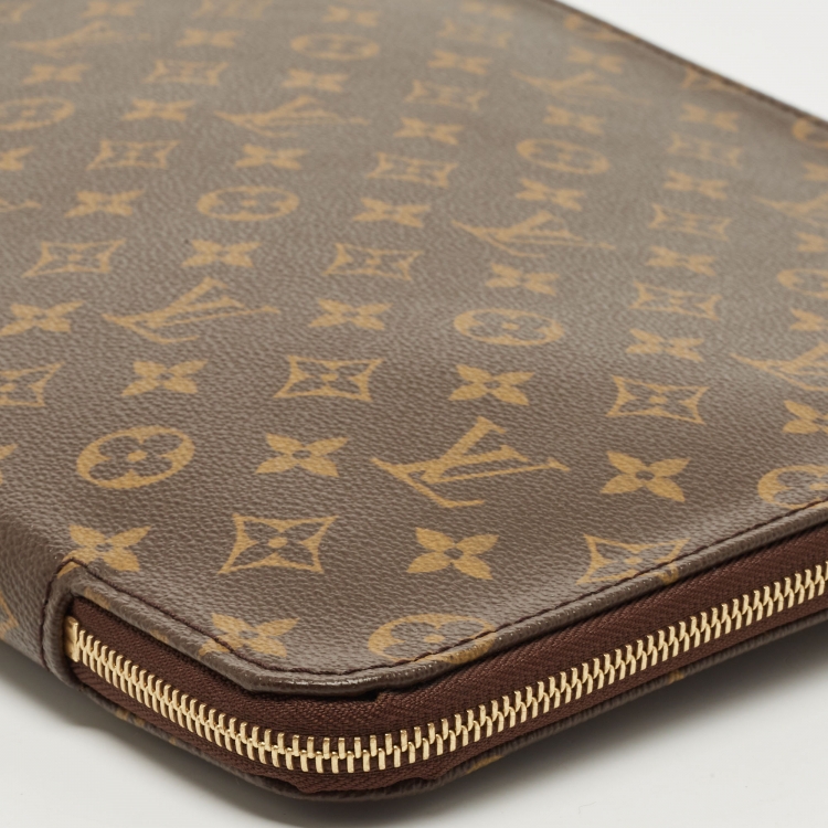 Pre Owned Louis Vuitton Monogram Poche Documents Portfolio Case