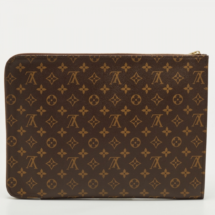 Pre Owned Louis Vuitton Monogram Poche Documents Portfolio Case