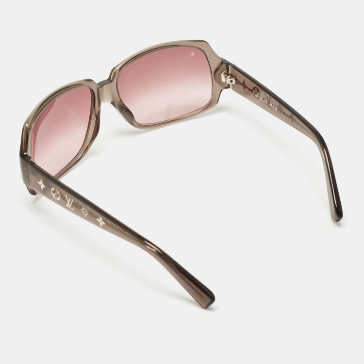 Pre Owned Louis Vuitton Purple Gradient Z0072E Carre Glitter Obsession Square Sunglasses