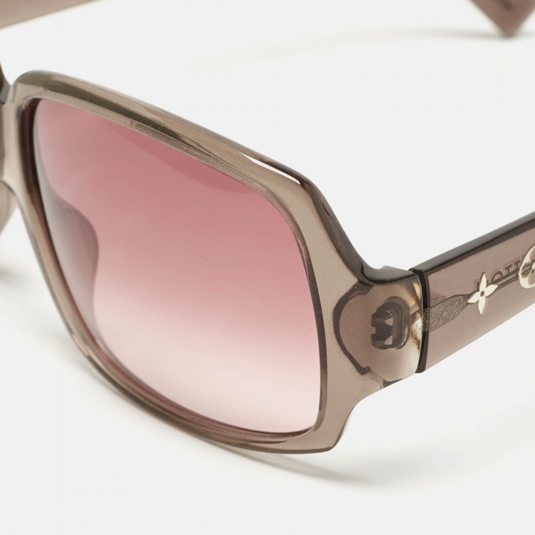 Pre Owned Louis Vuitton Purple Gradient Z0072E Carre Glitter Obsession Square Sunglasses