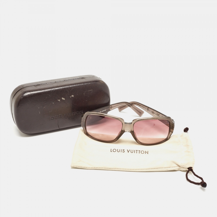 Pre Owned Louis Vuitton Purple Gradient Z0072E Carre Glitter Obsession Square Sunglasses