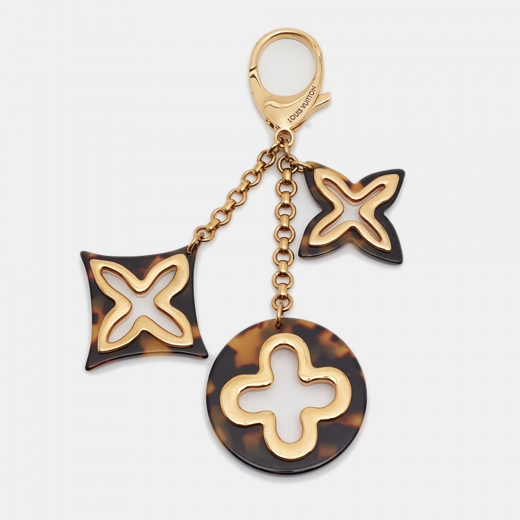 Pre Owned Louis Vuitton Brown Resin Gold Tone Bag Charm