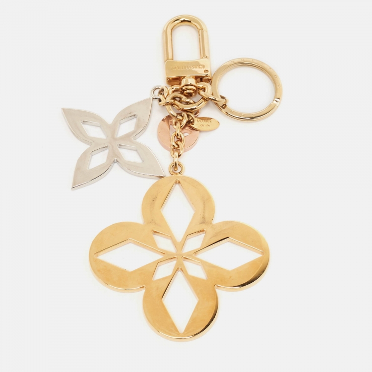 Pre Owned Louis Vuitton Martage Blossom Three Tone Bag Charm