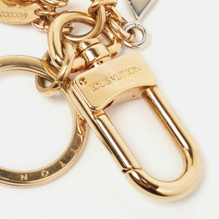 Pre Owned Louis Vuitton Martage Blossom Three Tone Bag Charm