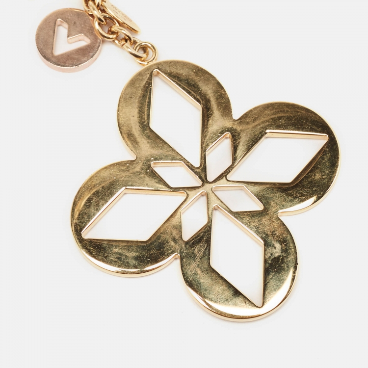 Pre Owned Louis Vuitton Martage Blossom Three Tone Bag Charm