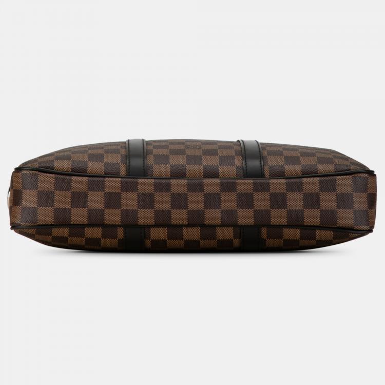 Pre Owned Louis Vuitton Damier Ebene Porte Documents Voyage PM