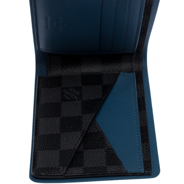 Pre Owned Louis Vuitton Damier Graphite Canvas Multiple Wallet 