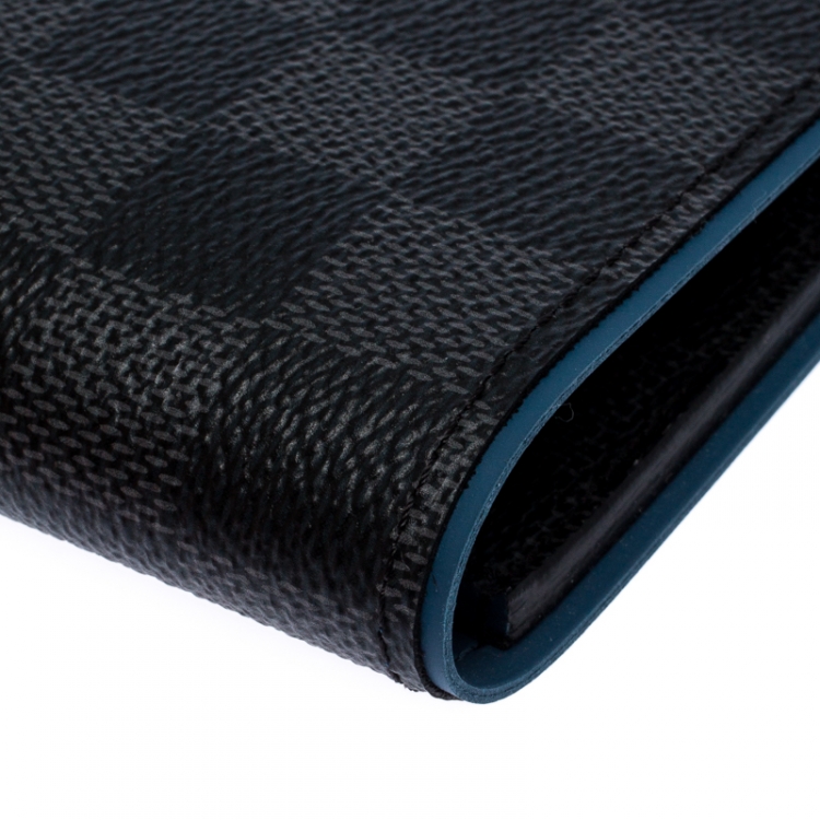Pre Owned Louis Vuitton Damier Graphite Canvas Multiple Wallet 