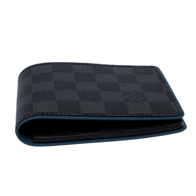 Pre Owned Louis Vuitton Damier Graphite Canvas Multiple Wallet 