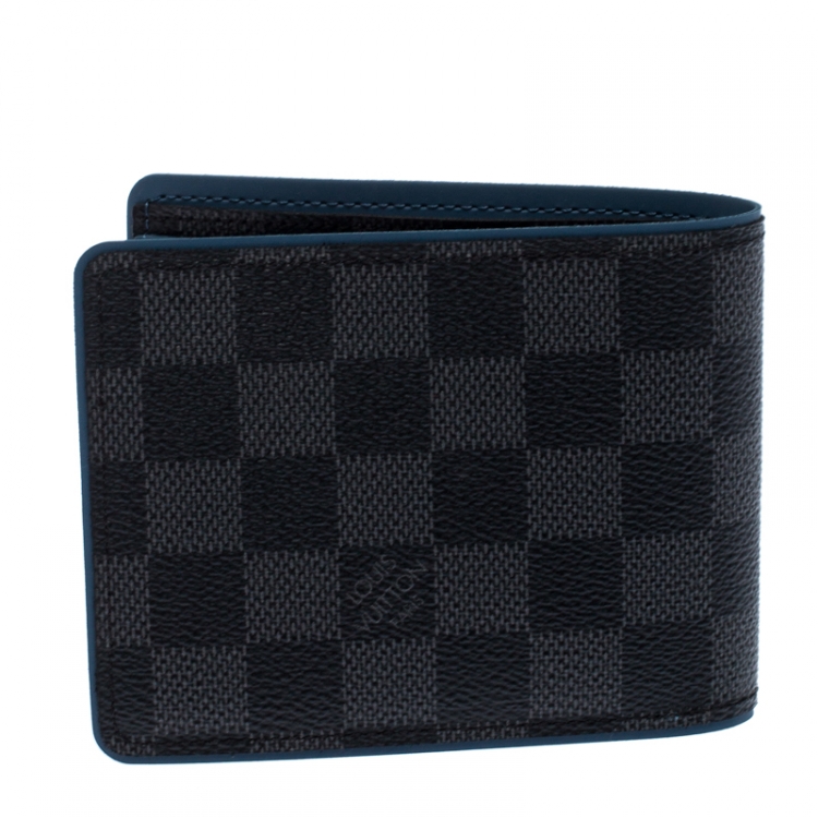 Pre Owned Louis Vuitton Damier Graphite Canvas Multiple Wallet 